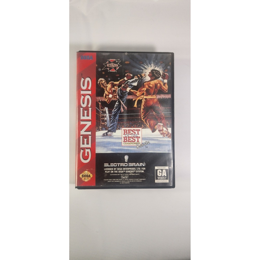 Best of the Best Championship Karate Sega Genesis CIB Electro Brain 1993 Retro